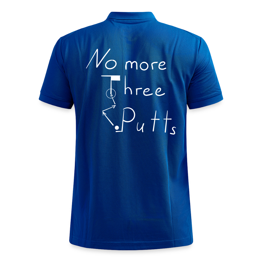 No More Three Putts Polo Golf - Royalblau