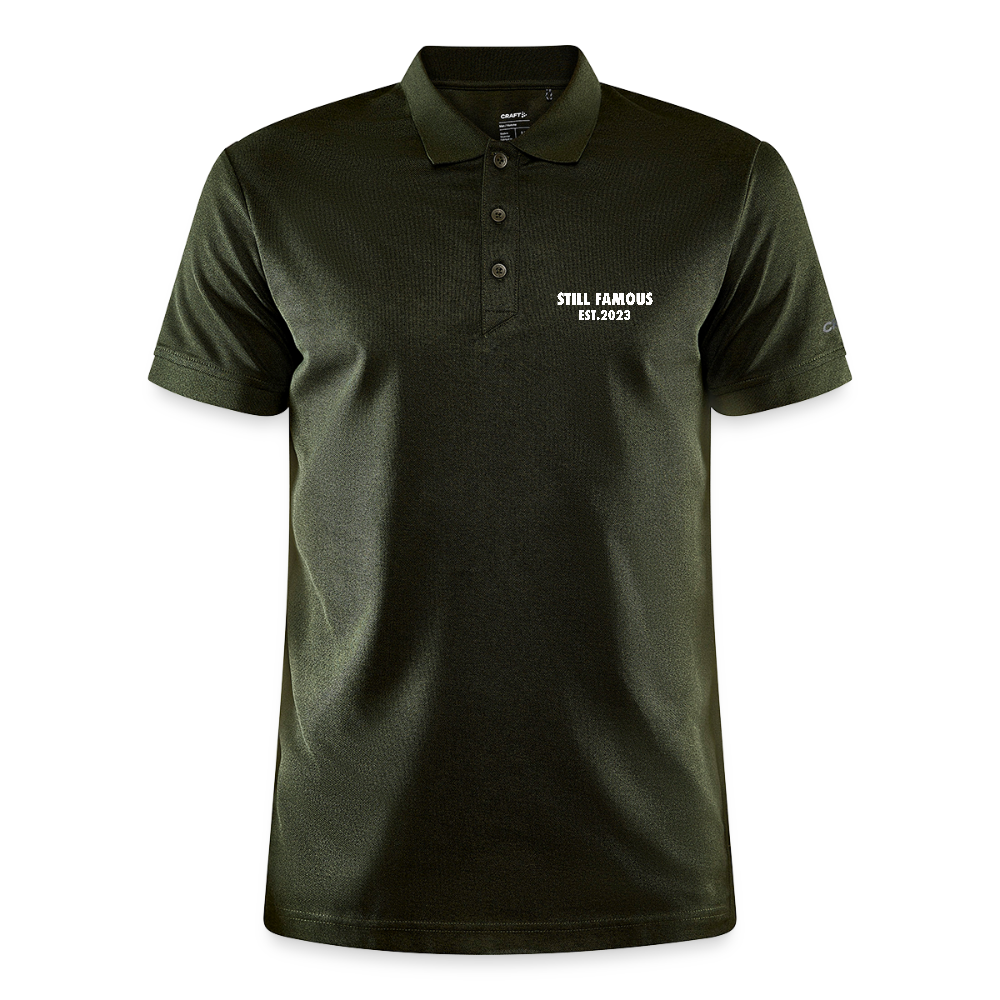 No More Three Putts Polo Golf - Khaki Grün