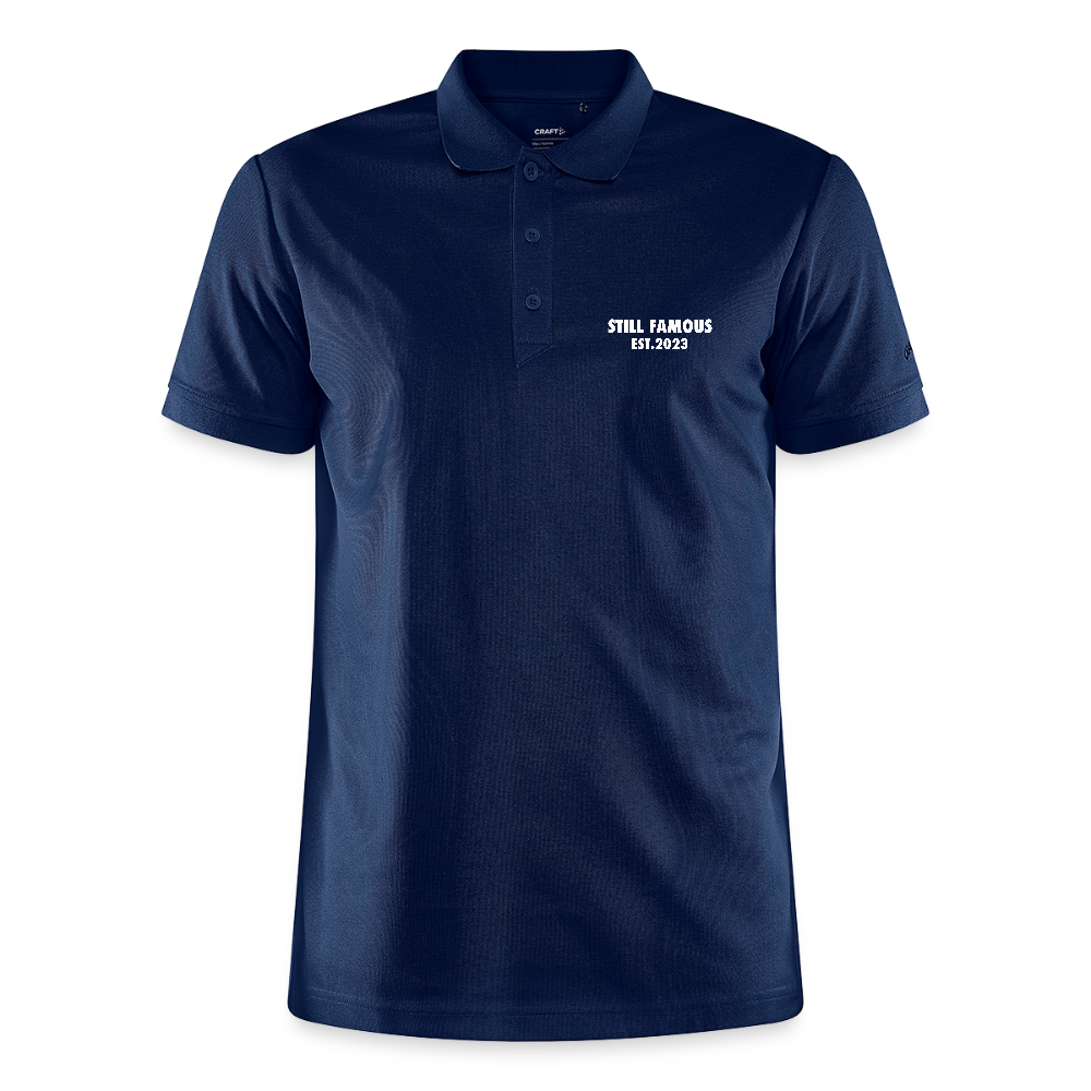 No More Three Putts Polo Golf - Navy meliert