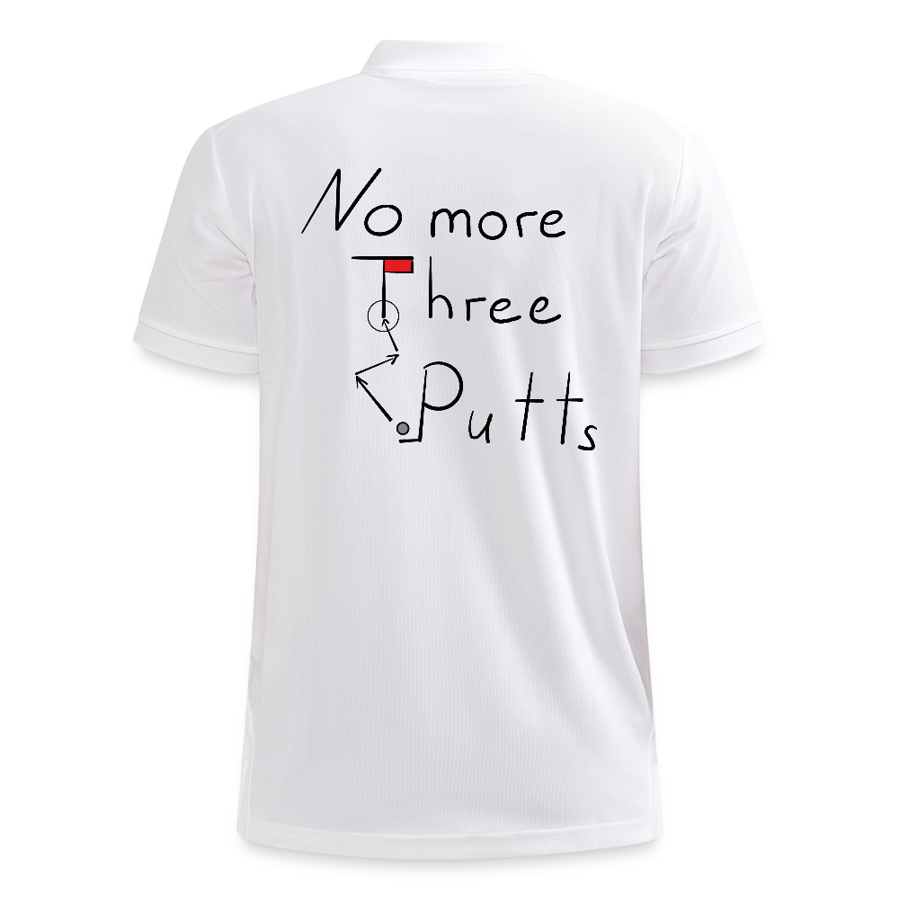No More Three Putts Polo Golf - Weiß