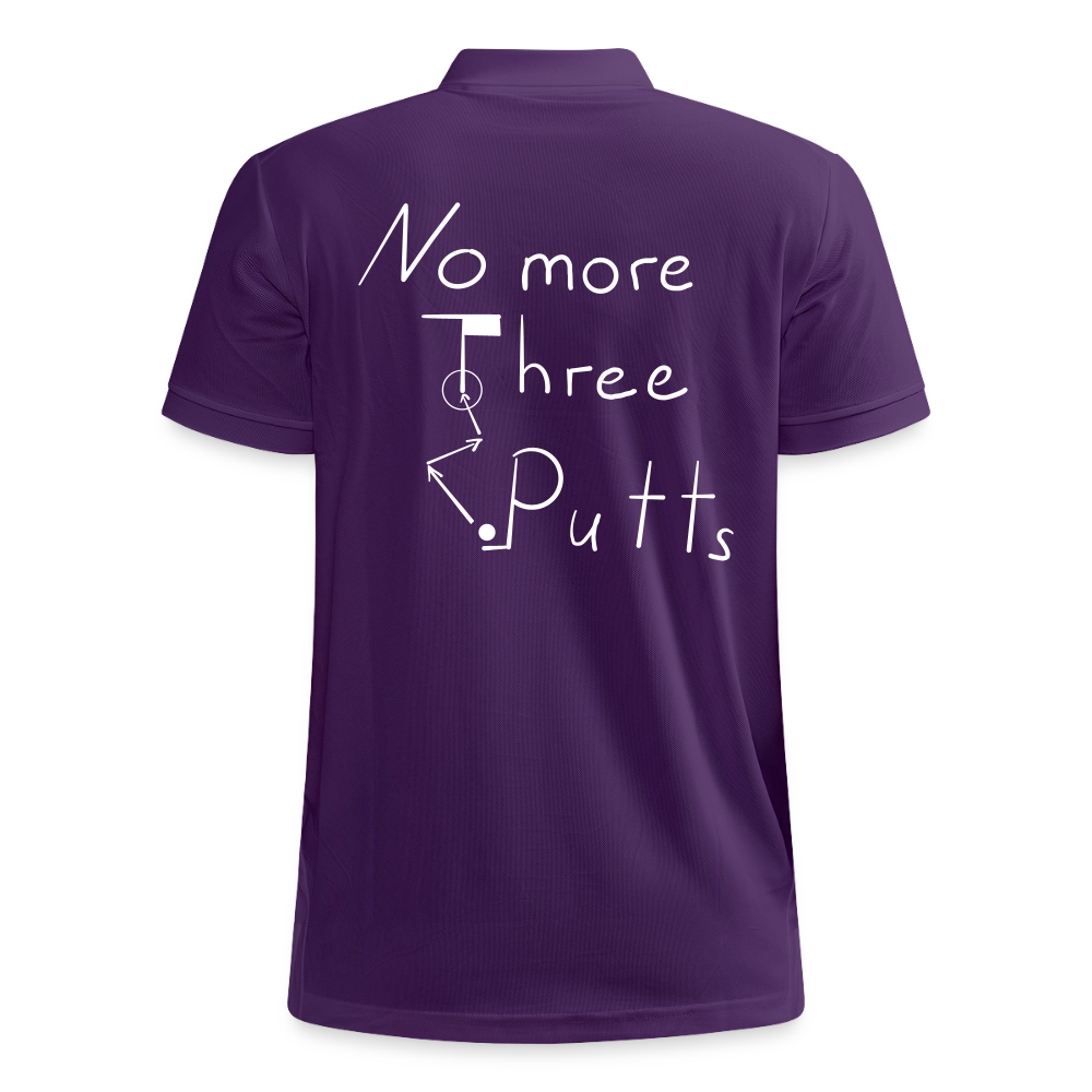 No More Three Putts Polo Golf - Lila