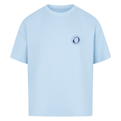 OFF PAPER – Oversized T-Shirt in Babyblau