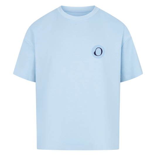 OFF PAPER – Oversized T-Shirt in Babyblau