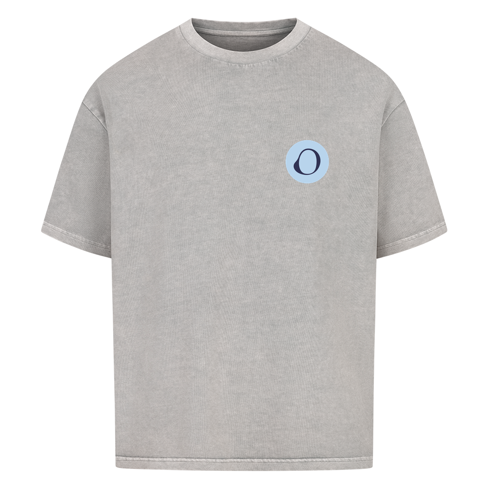 OFF PAPER – Oversized T-Shirt in Washed Grey