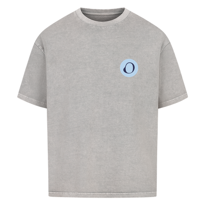 OFF PAPER – Oversized T-Shirt in Washed Grey