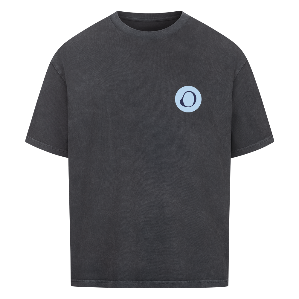 OFF PAPER – Oversized T-Shirt in Washed Black