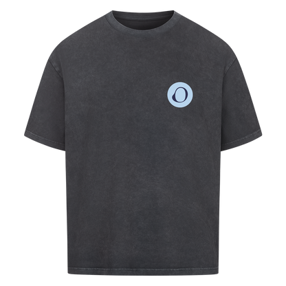 OFF PAPER – Oversized T-Shirt in Washed Black