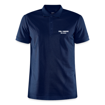 No More Three Putts Polo Golf - Navy meliert