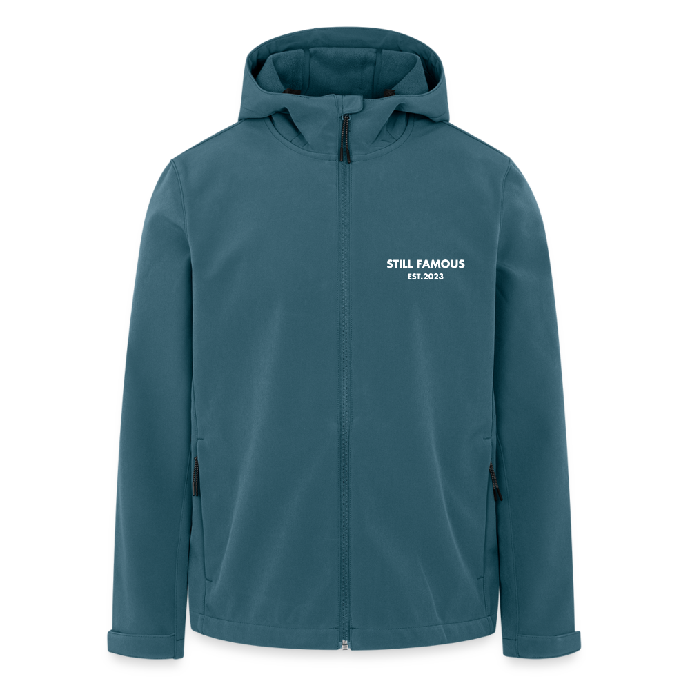 STILL FAMOUS Softshell Jacke - Dunkles Petrol