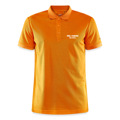 No More Three Putts Polo Golf - Hellorange meliert