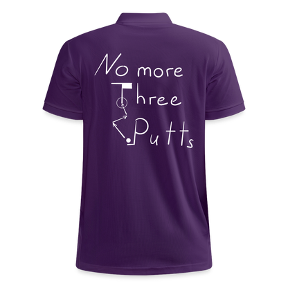 No More Three Putts Polo Golf - Lila