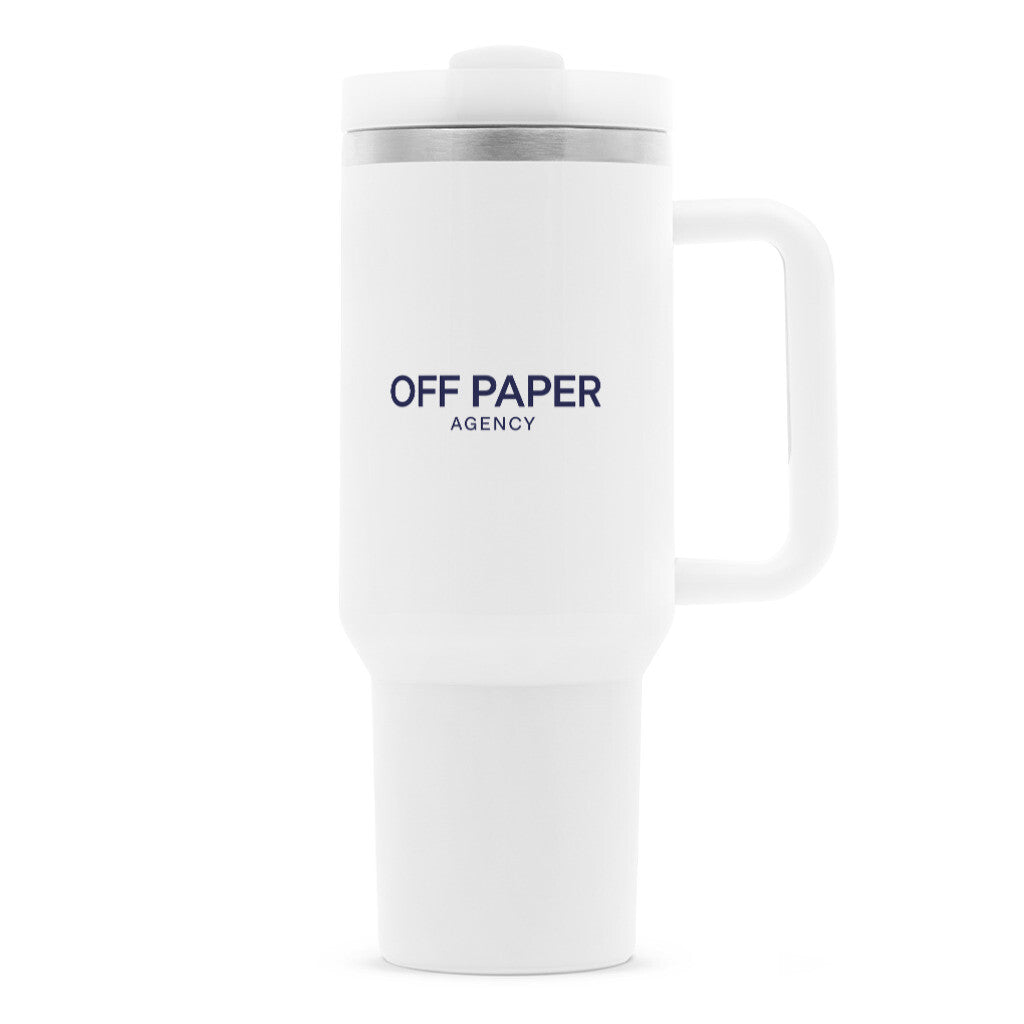 OFF PAPER – Thermobecher 1200 ml in Weiß