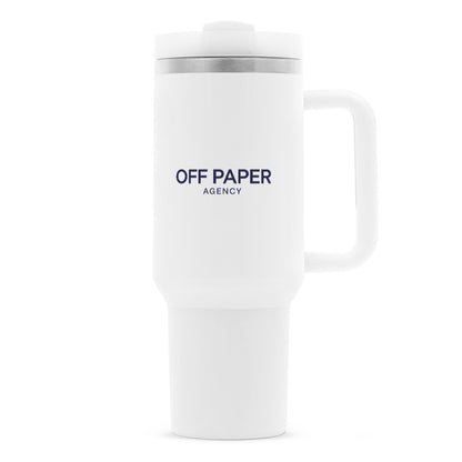 OFF PAPER – Thermobecher 1200 ml in Weiß