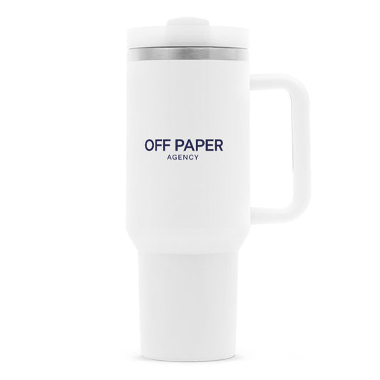OFF PAPER – Thermobecher 1200 ml in Weiß